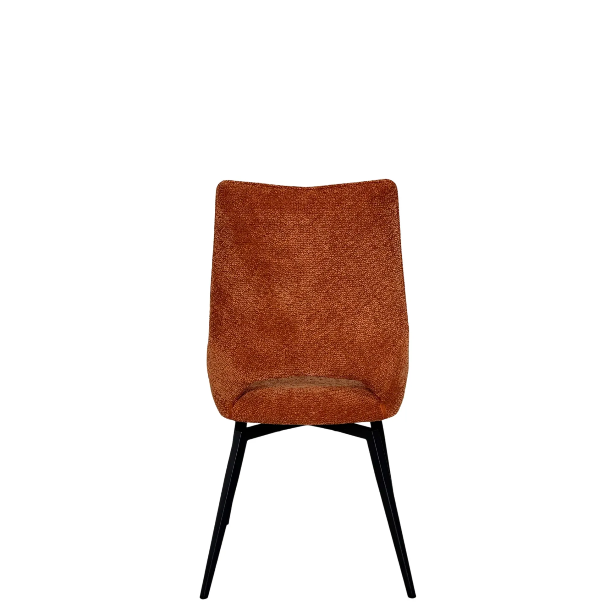 Chaise pivotante terracotta, dossier ouvert (lot de 2) LIGURIE