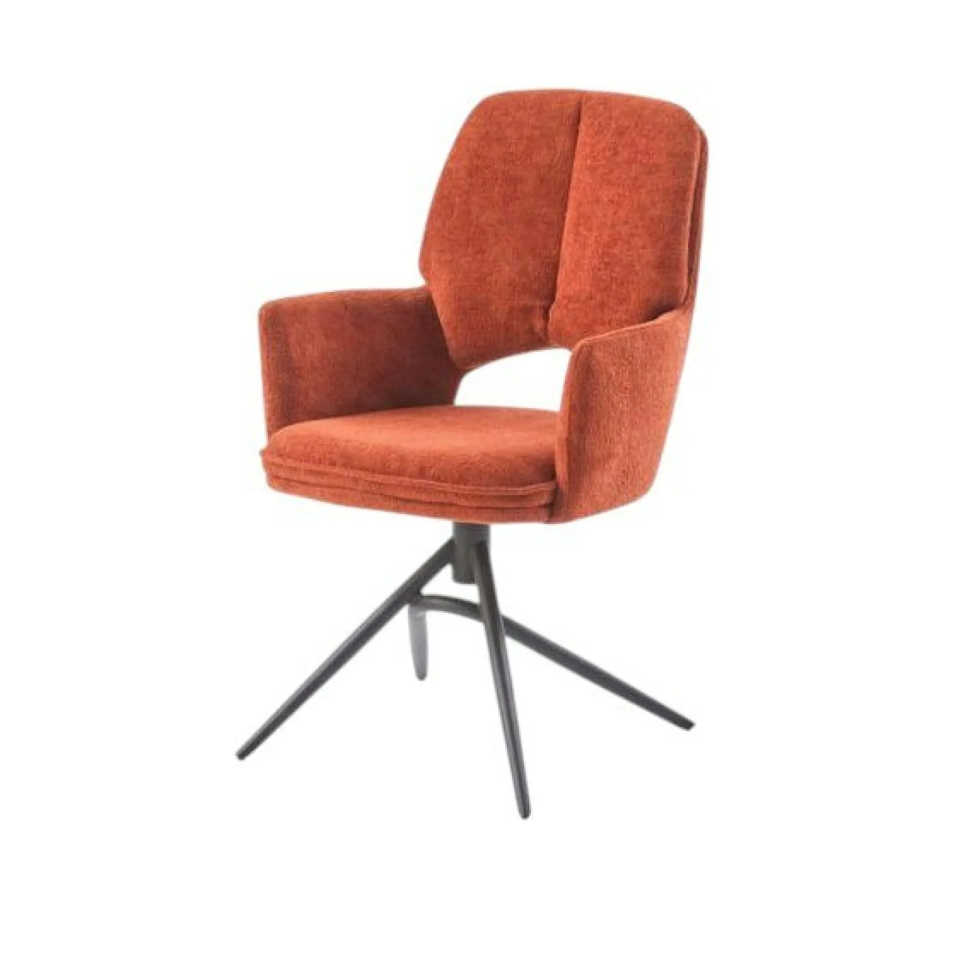 Chaise pivotante terracotta double coussinage (lot de 2) LIGURIE