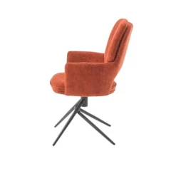 Chaise pivotante terracotta double coussinage (lot de 2) LIGURIE