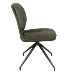 Chaise pivotante verte dossier double (lot de 2) LIGURIE