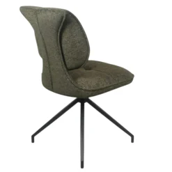 Chaise pivotante verte dossier double (lot de 2) LIGURIE