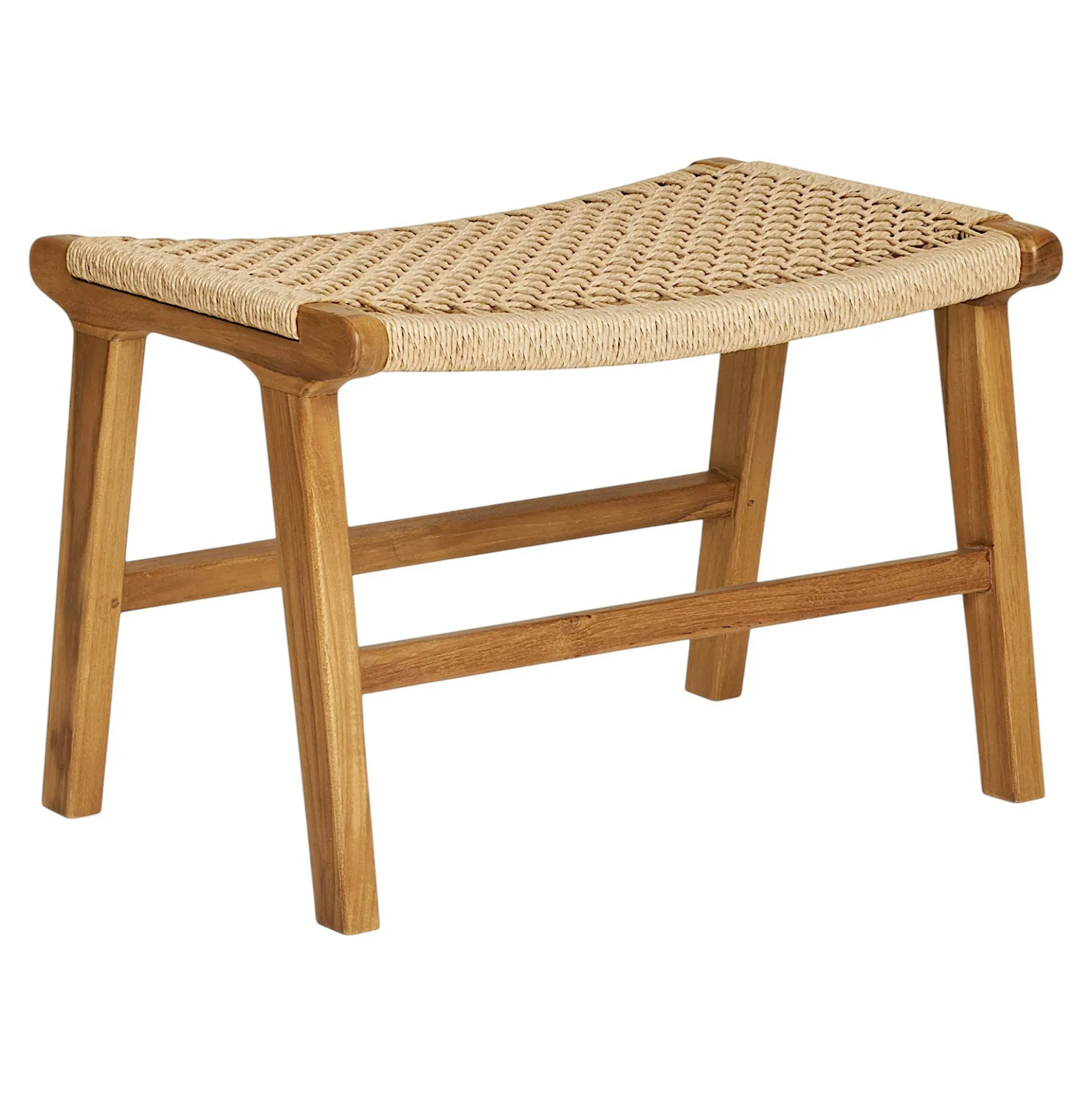 Chaise relax en teck avec repose-pieds ROTTERDAM