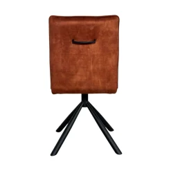 Chaise rotative tissu rouille (lot de 2) IENA