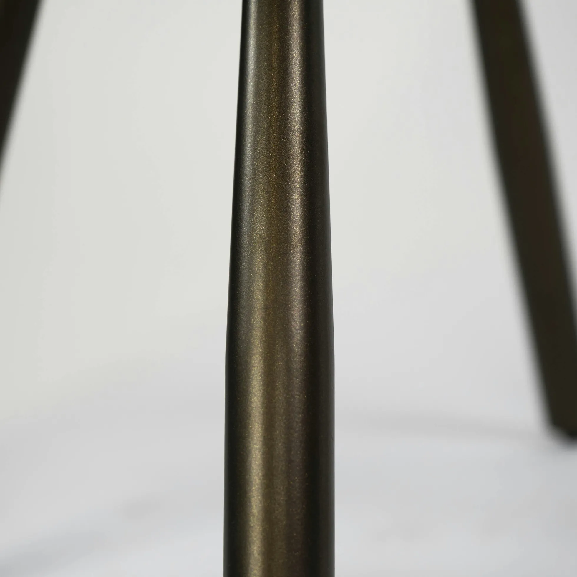 Chaise à roulettes sable tissu bouclette pied bronze (lot de 2) MELBOURNE