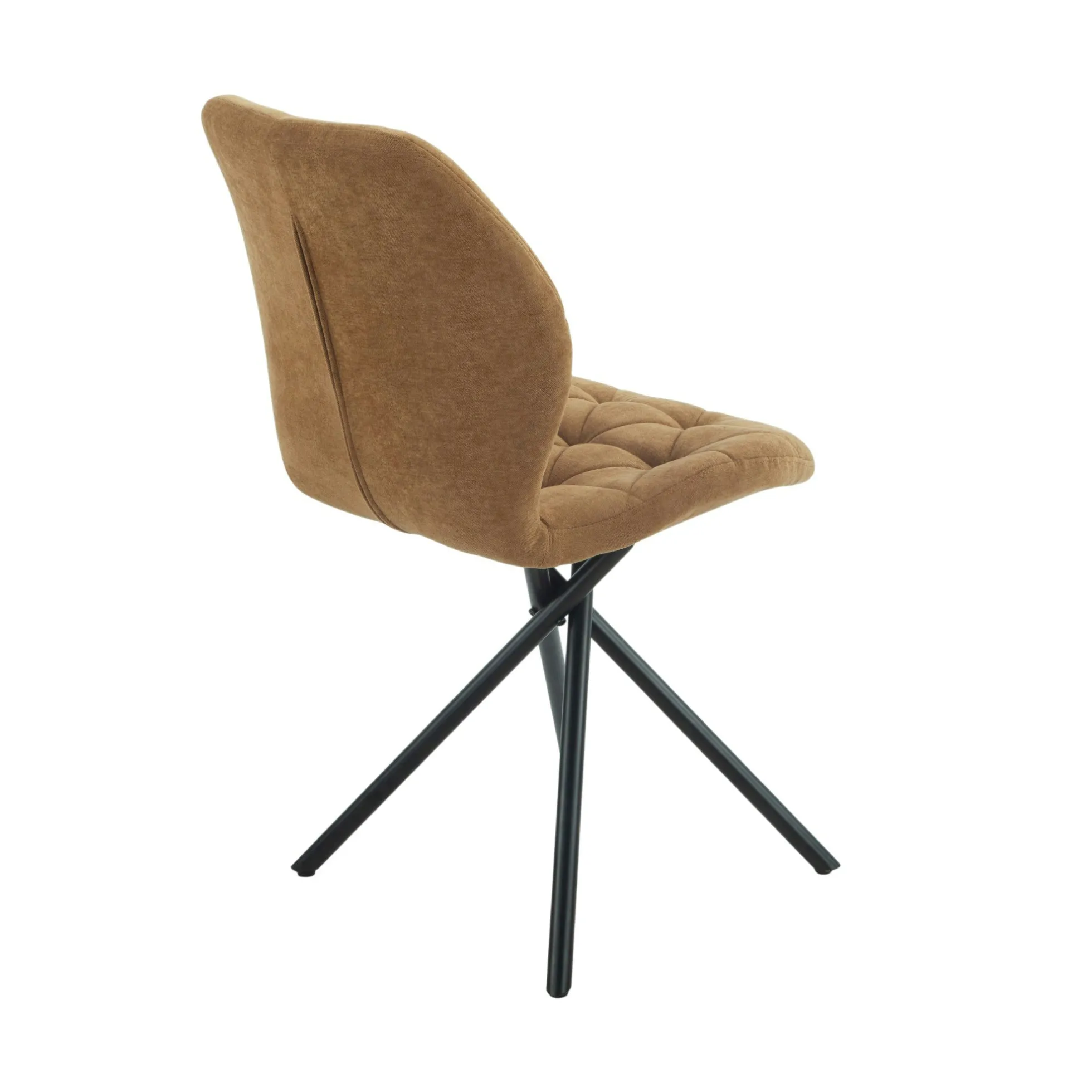 Chaise salle à manger moutarde à pieds croisés (x2) LUGANO