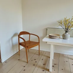 Chaise scandinave bois de teck massif (lot de 2) DEPOK