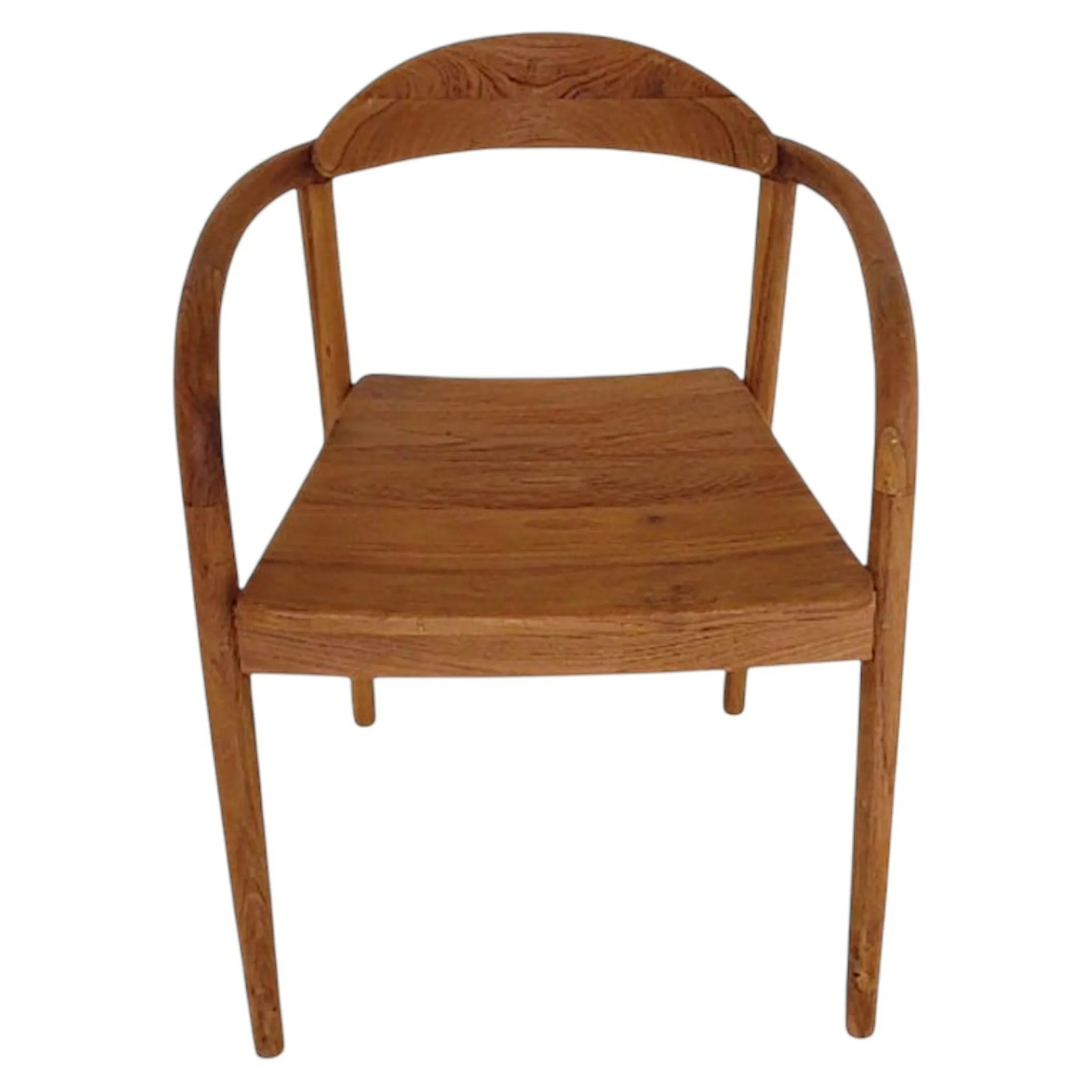 Chaise scandinave bois de teck massif (lot de 2) DEPOK