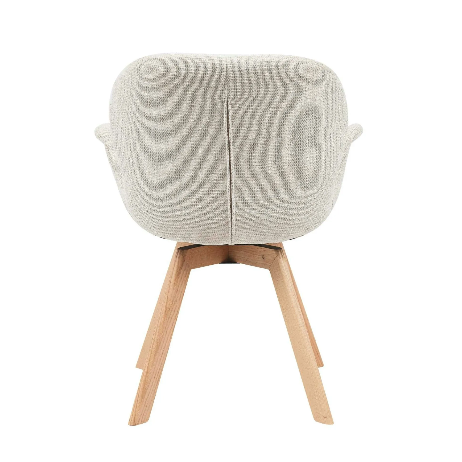 Chaise scandinave pivotante beige (lot de 2) CORTINA