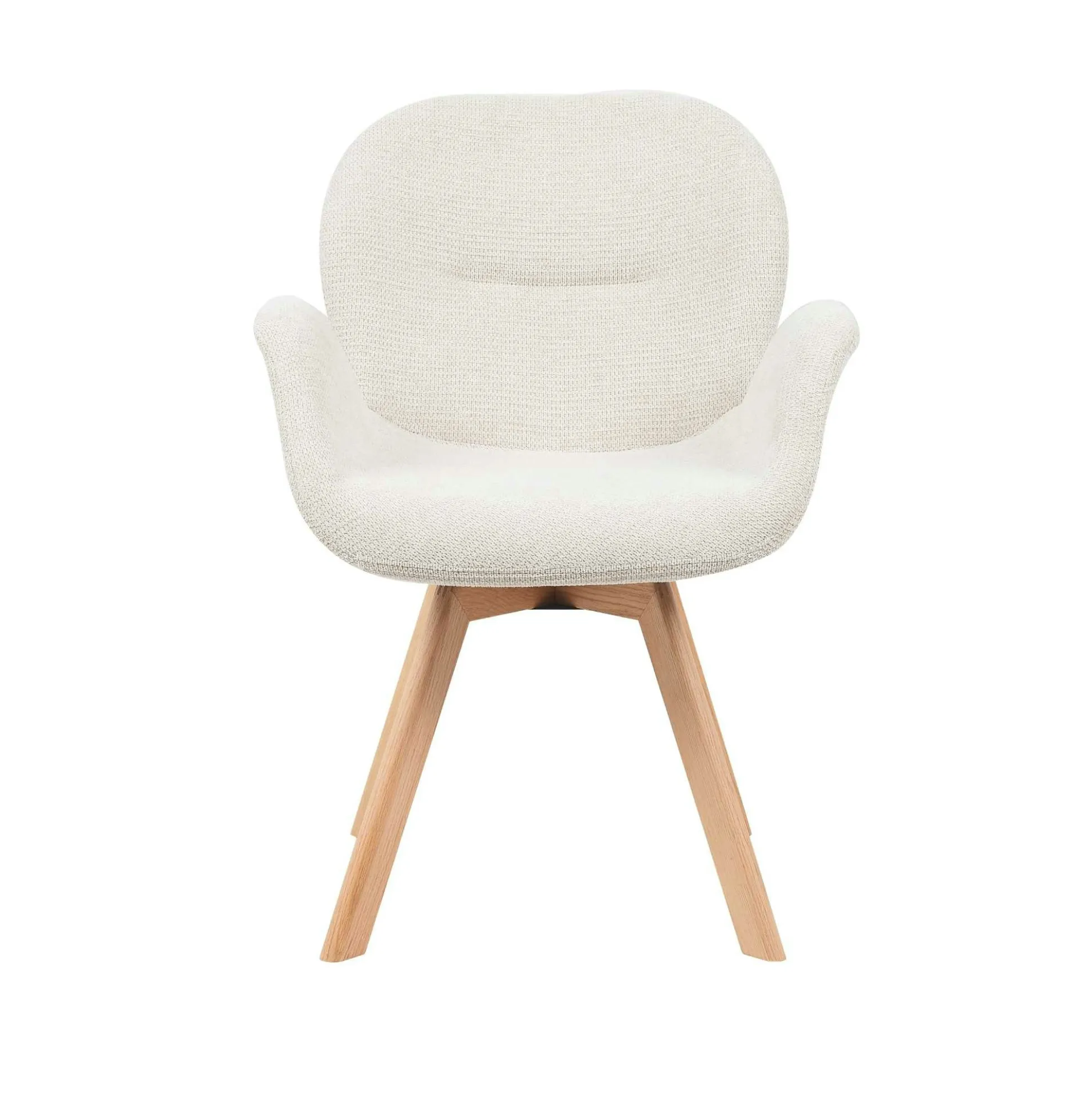 Chaise scandinave pivotante beige (lot de 2) CORTINA