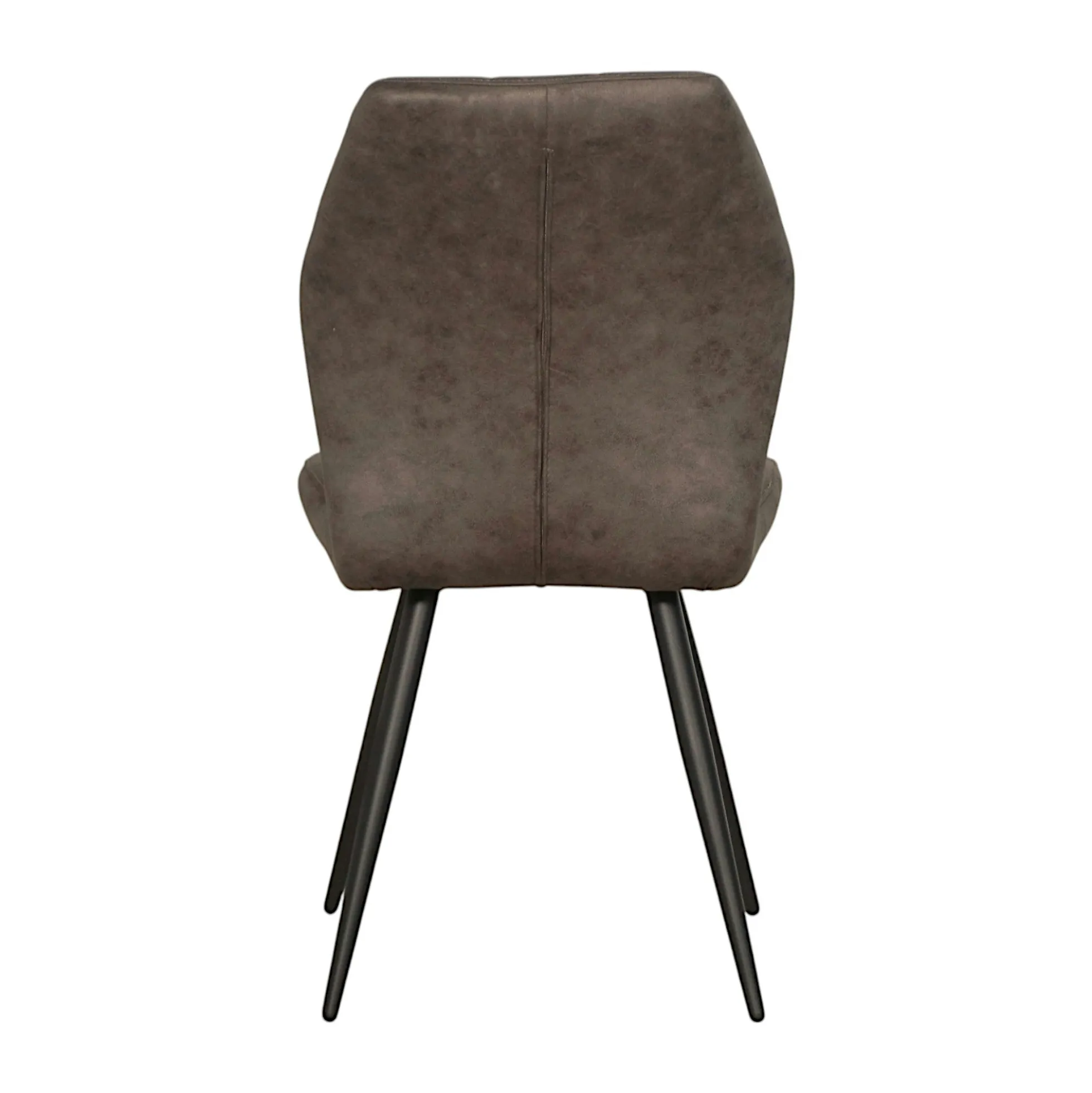 Chaise taupe motif damier,(lot de 2) LOMBARDIE
