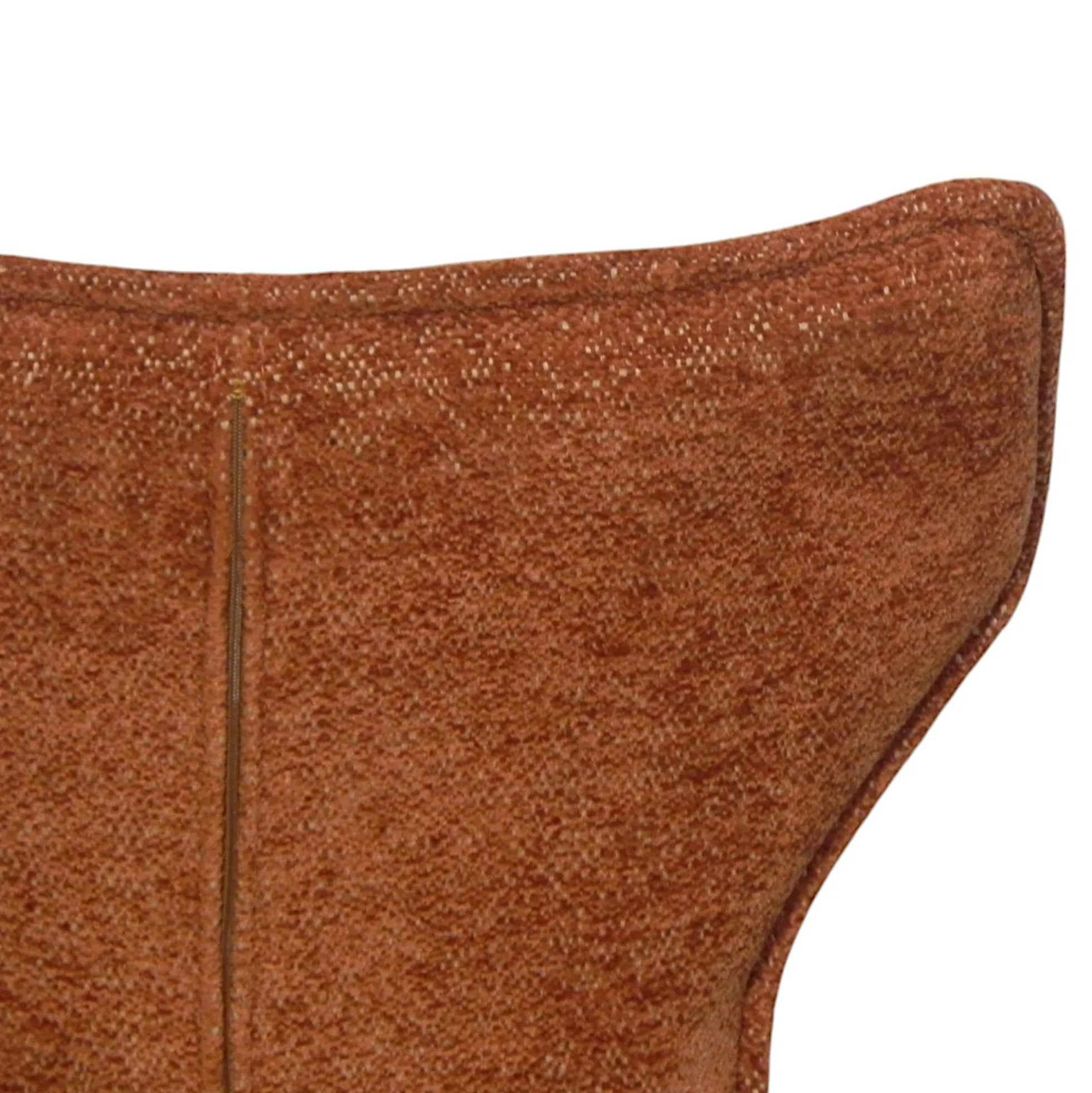 Chaise terracotta pivotante en velours avec passepoil (lot de 2) LOMBARDIE
