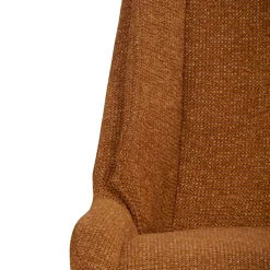 Chaise terracotta pivotante en velours texturé (lot de 2) IENA
