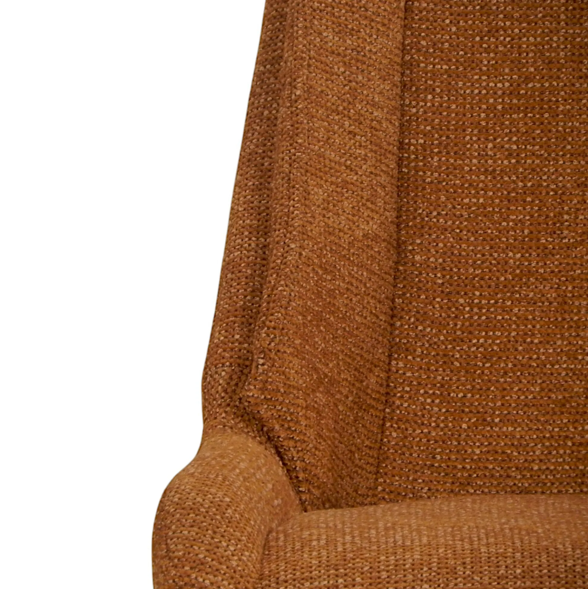 Chaise terracotta pivotante en velours texturé (lot de 2) IENA
