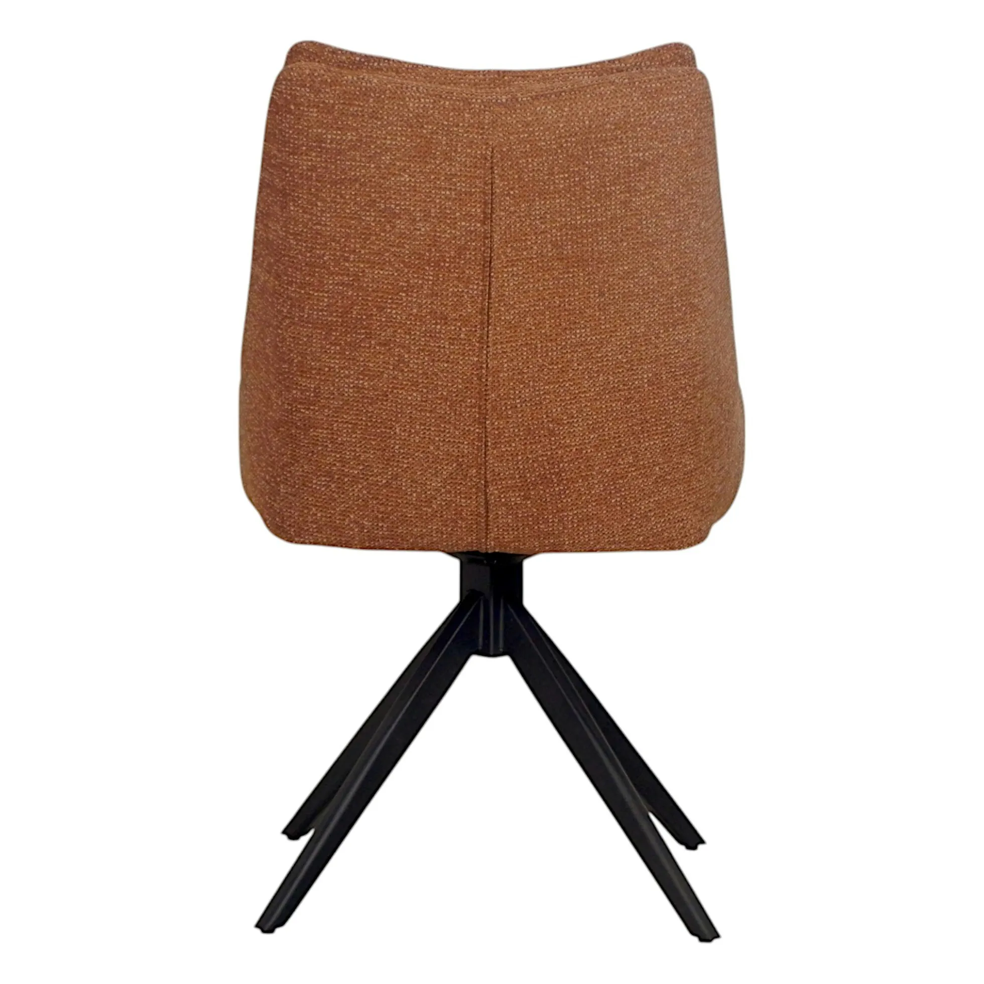Chaise terracotta pivotante en velours texturé (lot de 2) IENA