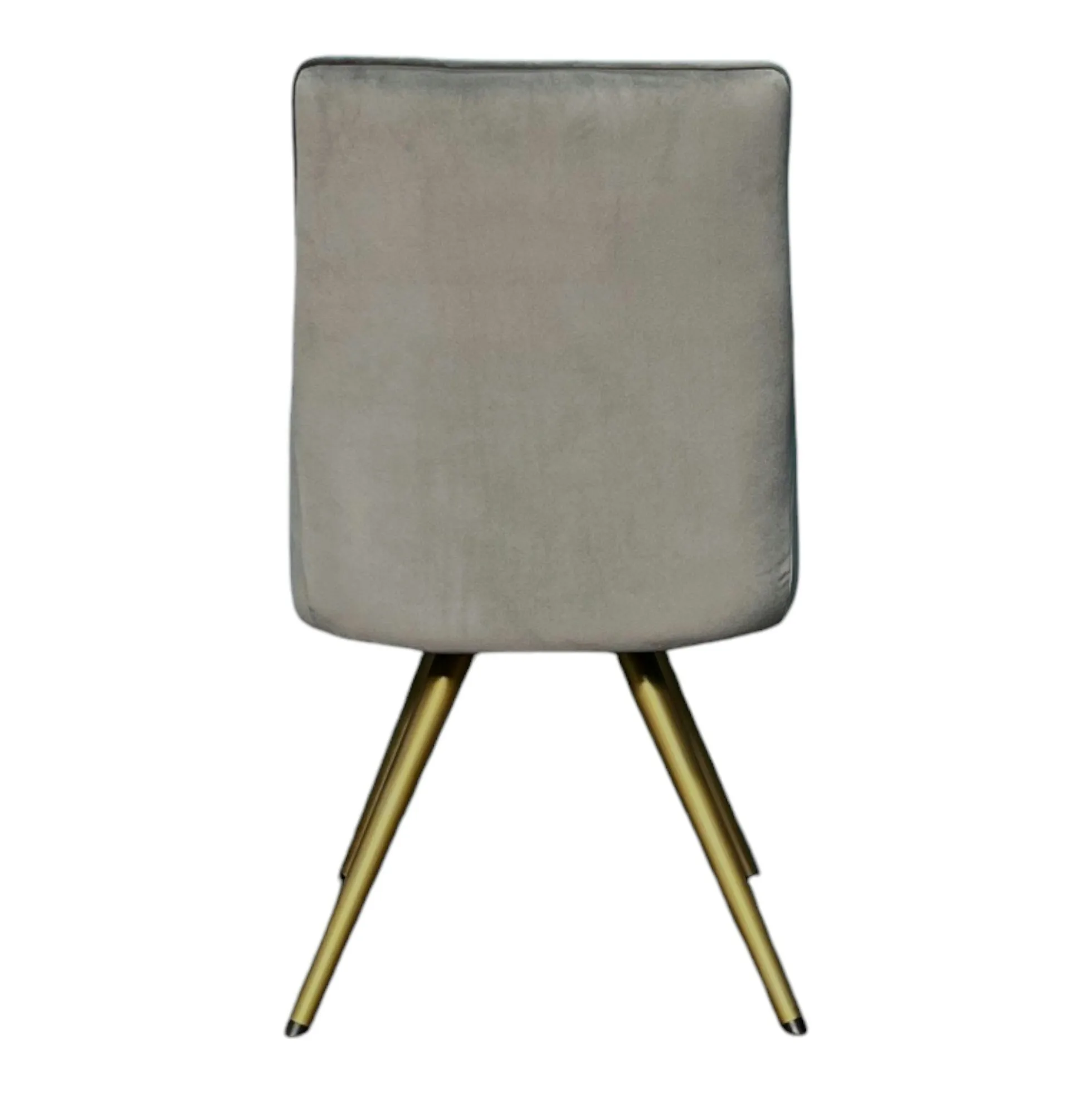 Chaise velours gris (lot de 2) HOBART
