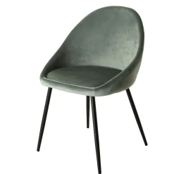 Chaise velours vert jade TIM (lot de 2)