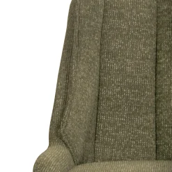 Chaise vert foncé pivotante en velours texturé (lot de 2) IENA