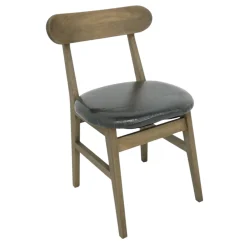 Chaise vintage carrée hévéa SIXTIES