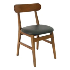 Chaise vintage carrée hévéa SIXTIES