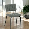 Chaise vintage grise FAIRLIE (lot de 2)
