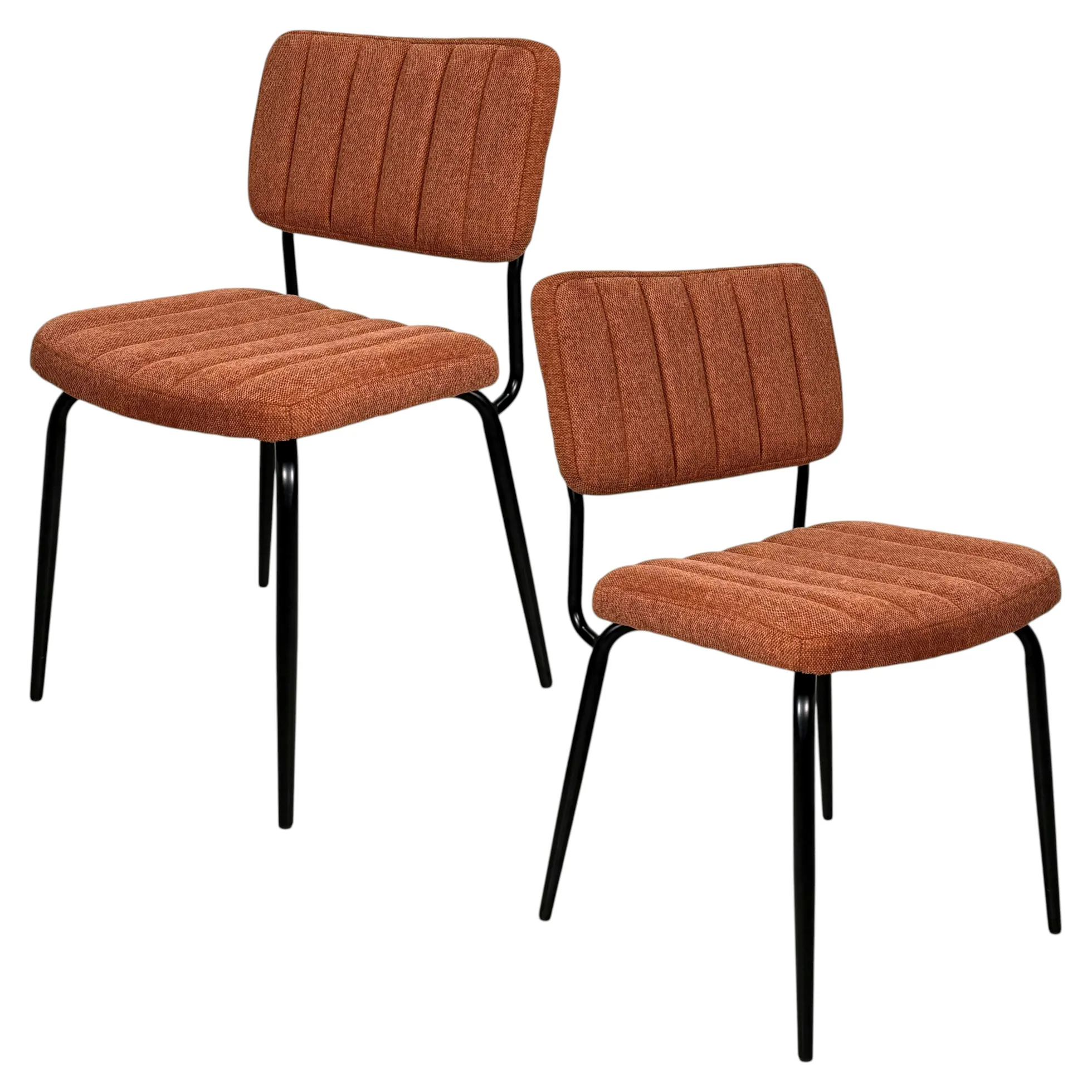 Chaise vintage rouille FAIRLIE (lot de 2)