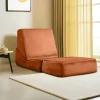 Chauffeuse convertible cuivre velours, lit d'appoint SAPPO