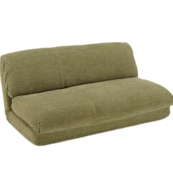 Chauffeuse convertible 2 places en tissu vert ASTORI