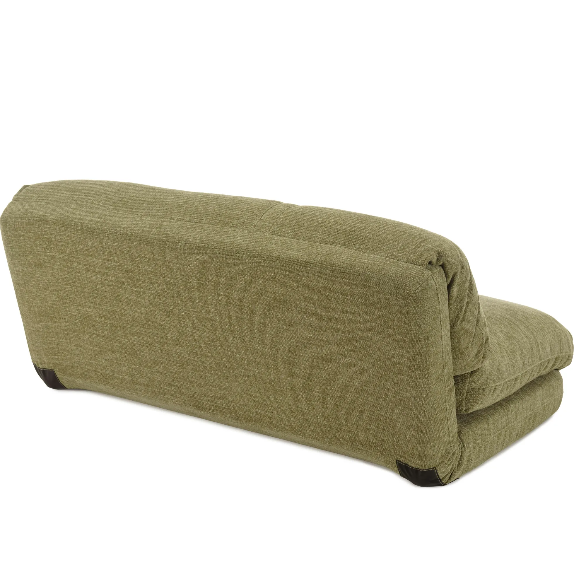 Chauffeuse convertible 2 places en tissu vert ASTORI