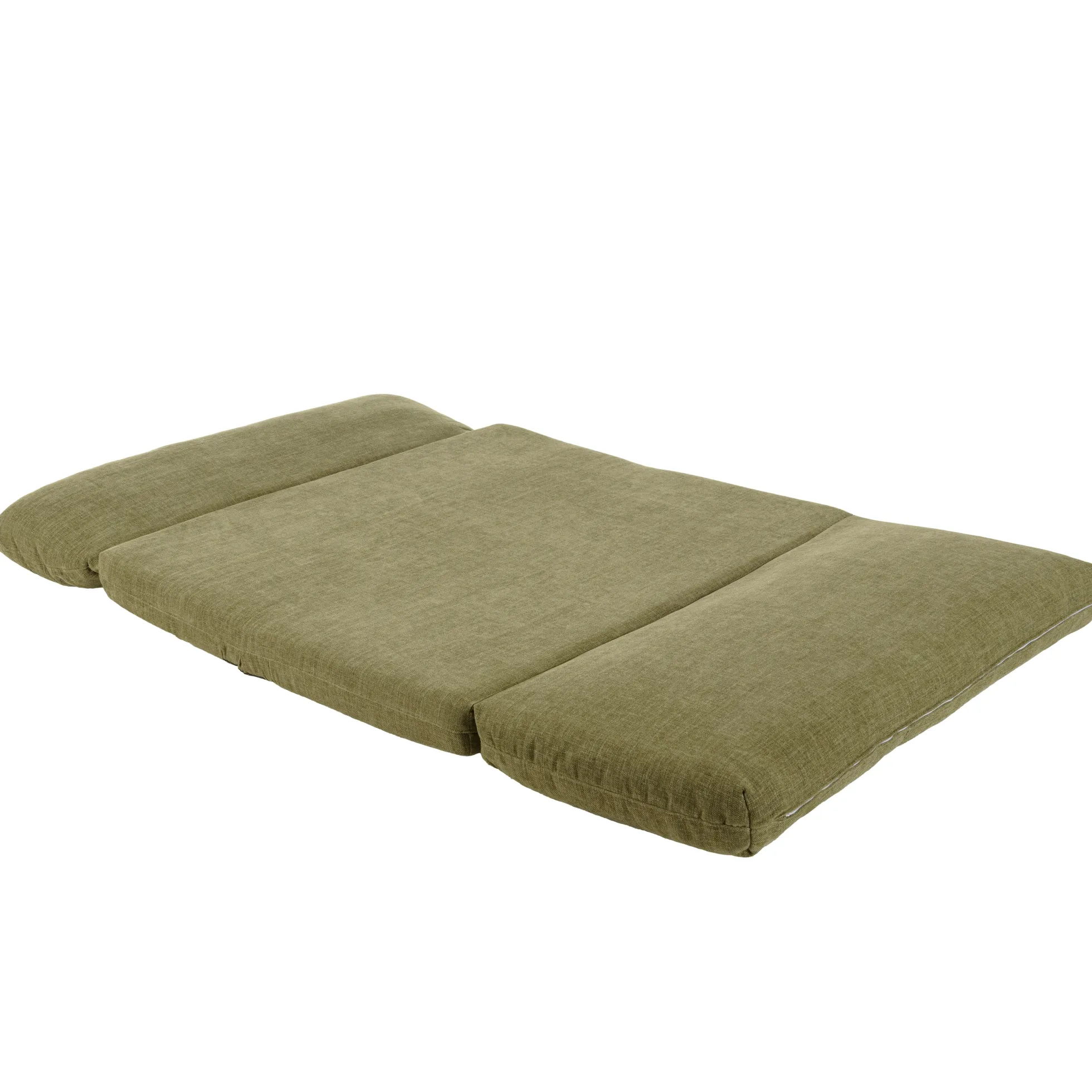 Chauffeuse convertible 2 places en tissu vert ASTORI