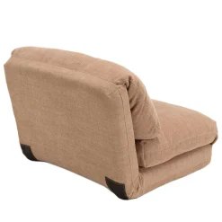 Chauffeuse 1 place multi-position en tissu couleur vieux rose ASTORI