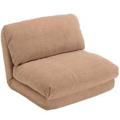 Chauffeuse 1 place multi-position en tissu couleur vieux rose ASTORI