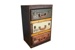 Chevet/Caisson de bureau façon valises colorées PUNO