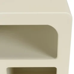 Chevet 3 niches 50x30cm en bois peint couleur beige NELIA
