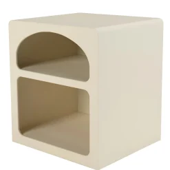 Chevet 2 niches 45x40cm en bois peint couleur beige NELIA