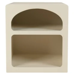 Chevet 2 niches 45x40cm en bois peint couleur beige NELIA