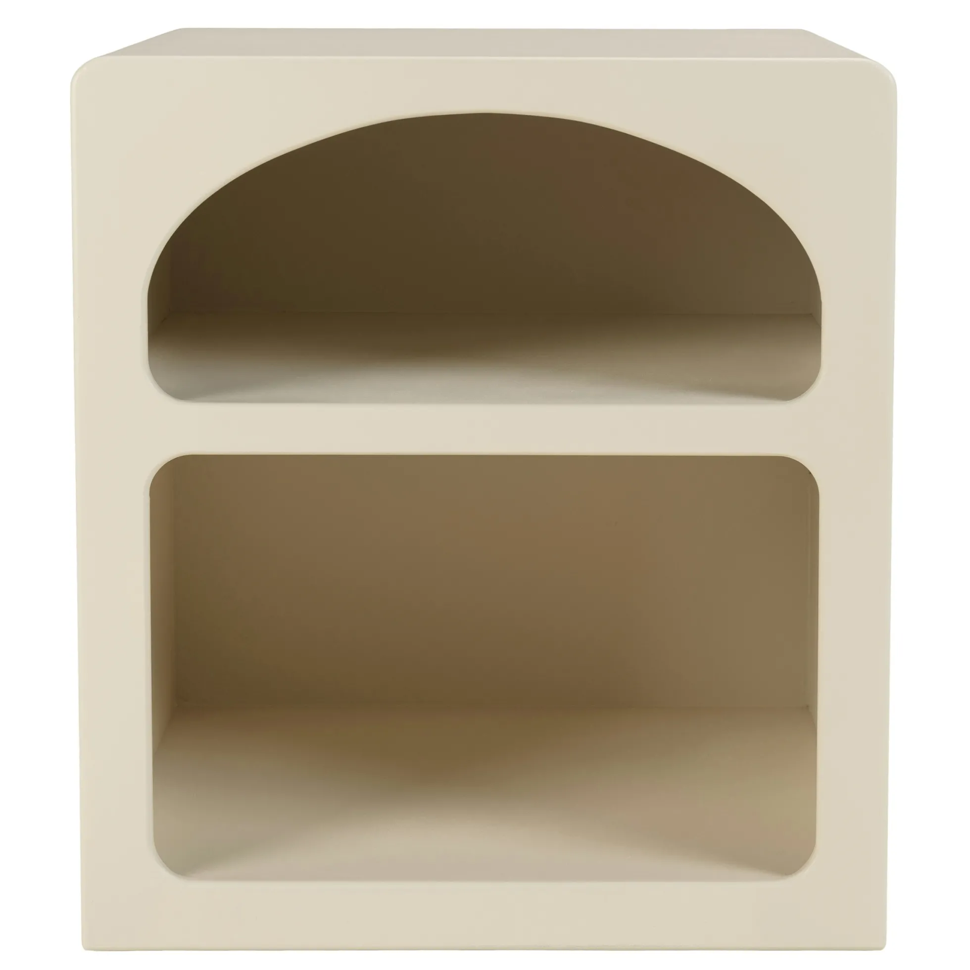 Chevet 2 niches 45x40cm en bois peint couleur beige NELIA