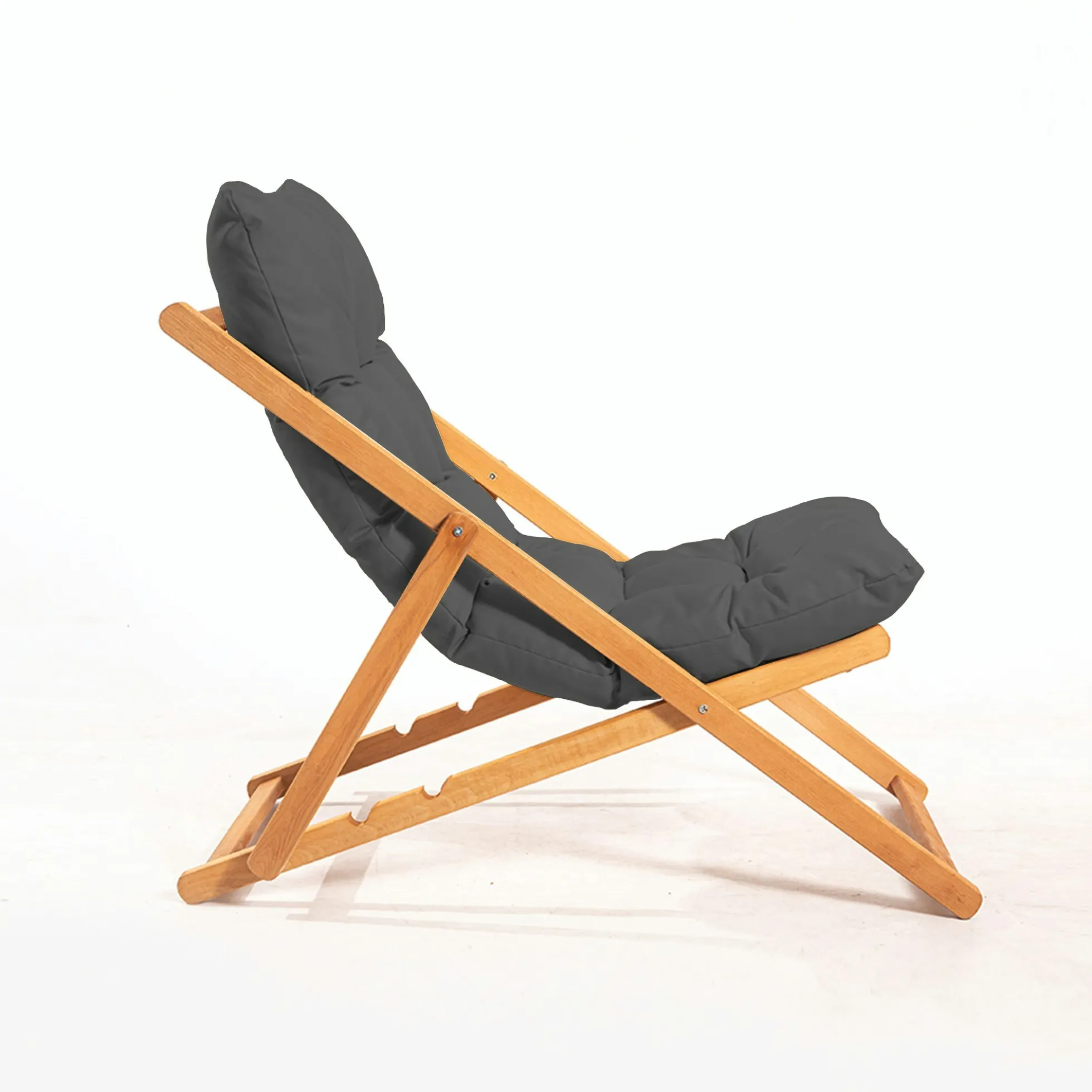 Chilienne grise confort - pliante, inclinable SORA