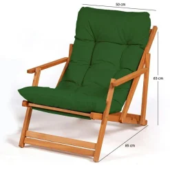 Chilienne verte pliante - grand confort SORA