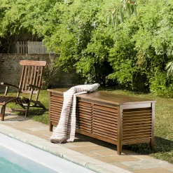 Coffre de jardin en teck 200 cm MACAO
