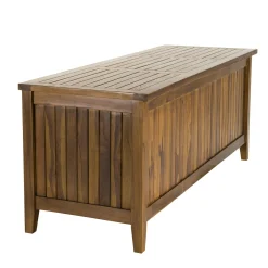 Coffre de jardin en teck massif 165 cm MACAO