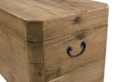 Coffre de rangement en bois de pin recyclé DENVER