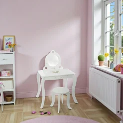 Coiffeuse enfant avec tabouret