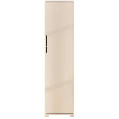 Colonne de rangement blanche moderne, 5 étagères BYRON
