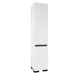 Colonne de rangement design blanche et grise BYRON