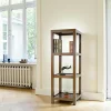 Colonne Etagère Hévéa 3 étagères 45x45x128cm HELENA