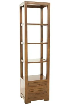 Colonne Hévéa 2 tiroirs, 4 étagères 50x40x190cm NIAGARA