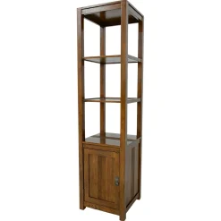 Colonne ouverte Hévéa 1 porte, 3 étages, 45x45x178,6cm GALA