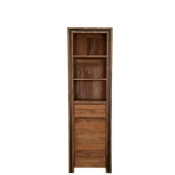 Colonne rangement en bois recyclé de teck 1 porte VADOD