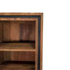 Colonne rangement en bois recyclé de teck 1 porte VADOD