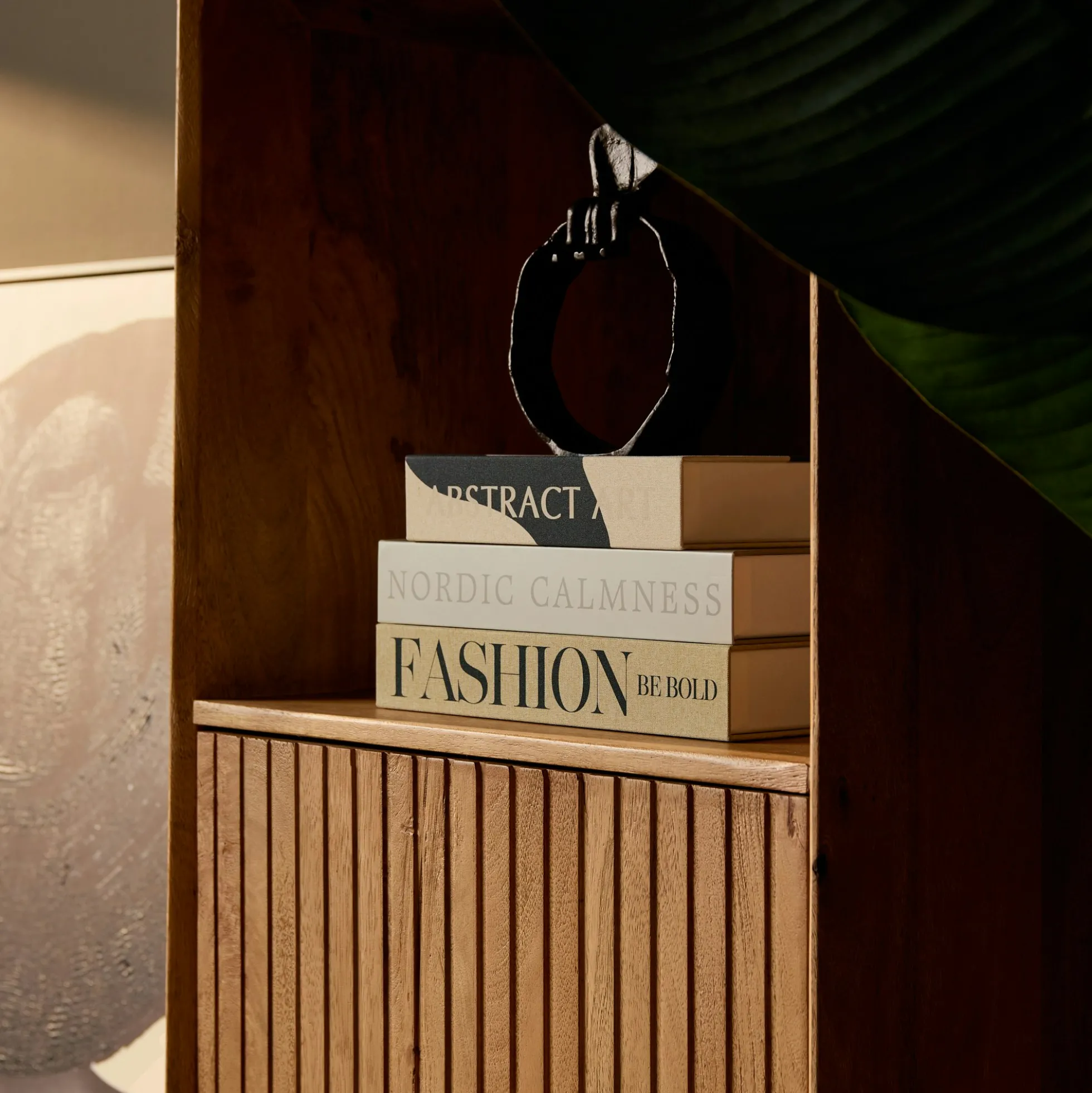 Colonne salon bois 1 porte rainurée CORTINA